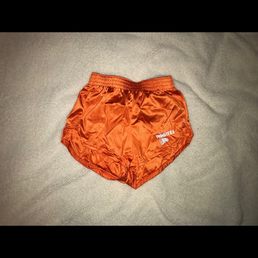 Orange Hooters shorts